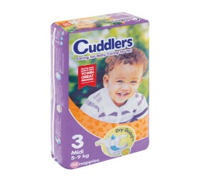 CUDDLERS Diapers Size 3 Midi 52's