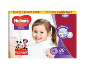 HUGGIES Jumbo Disposable Unisex Pants Size 5 44's