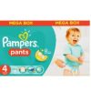 PAMPERS Active Jumbo Pack Diapers Maxi Plus  62's