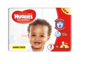 HUGGIES Dry Comfort New Baby Size 2 94  1's