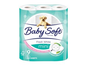 BABY SOFT 2Ply Toilet Paper White (9's)