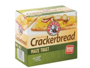 BAKERS Crackerbread Savoury Biscuits Maize(125g)