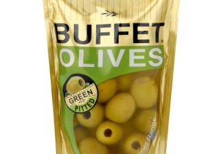 BUFFET Green Pitted Olives 200g