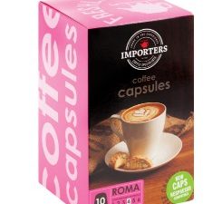 IMPORTERS Coffee Capsules Roma (10's)