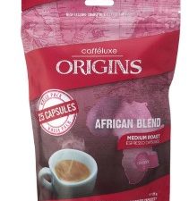 CAFFE LUXE ORIGINS Ground Capsule Coffee African (125g)