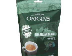CAFFE LUXE ORIGINS Ground Capsule Coffee Brazilian (125g)