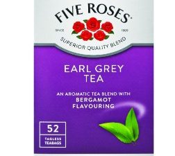 FIVE ROSES Flavoured Tagless Tea Earl Grey (50's)