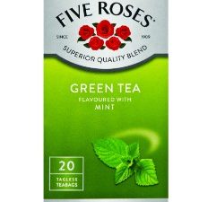 FIVE ROSES Teabags Green Tea & Mint (20)