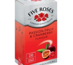 FIVE ROSES Teabags Passion Fruit And Cranberry (20's)