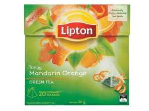 LIPTON Tagged Teabags Green Mandarine Orange (20's)