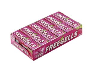 FREEGELLS Lozenges Rolls Strawberry Menthol(12's)
