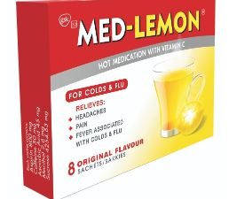 MED LEMON Hot Medication With Vitamin C Sachets 8'S