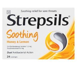 STREPSILS Throat Lozenges Honey & Lemon 24'S