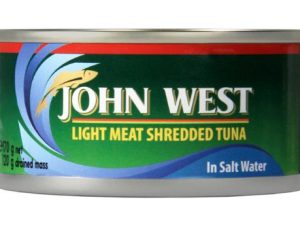 JOHN WEST Tuna Shredded Brine (170g)