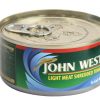 JOHN WEST Tuna Shredded Brine (170g)