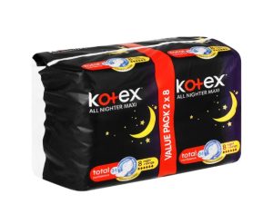 KOTEX All Nighter Overnight Pads (16's)
