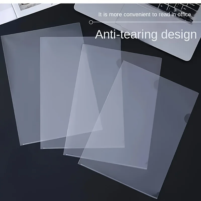 10 Pcs L-shaped folder plastic