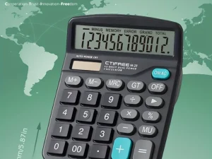 12-Digit Large LCD Display