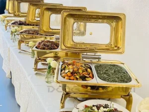 Nice round glass lid buffet chafing dish