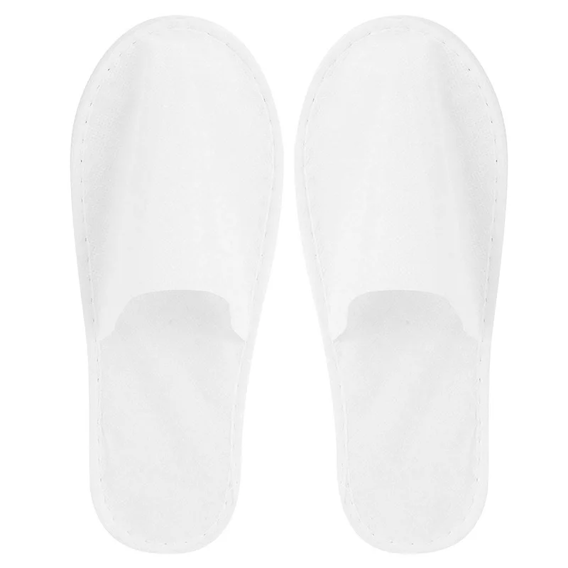 10 pairs of White Non Woven Slippers