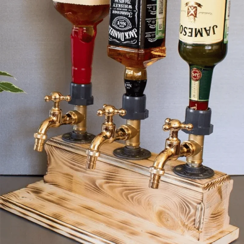 Wooden Liquor Dispenser