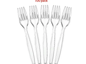 Transparent Plastic Knife, Fork and Spoon
