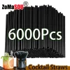 Black Flexible Drinking Straws