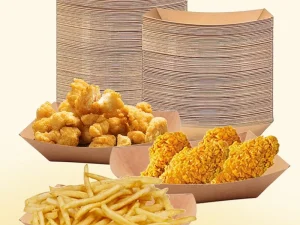 Kraft Paper Boat Shaped Plates