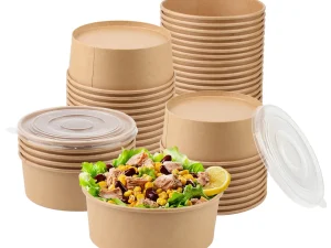 Disposable Lunch Box Kraft Paper Bowl