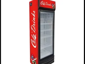 Cabinet Commercial Freezer Display Upright Chiller for 300L Glass Door Supermarket Refrigerator Beverage