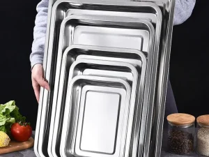 Stainless Steel Tea Storage Serving Trays