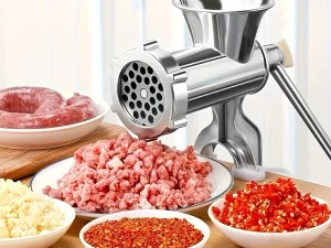 Heavy-Duty Stainless Steel Manual Meat Grinder