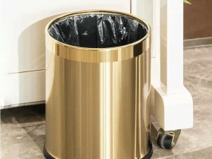 Luxury Golden Dustbin