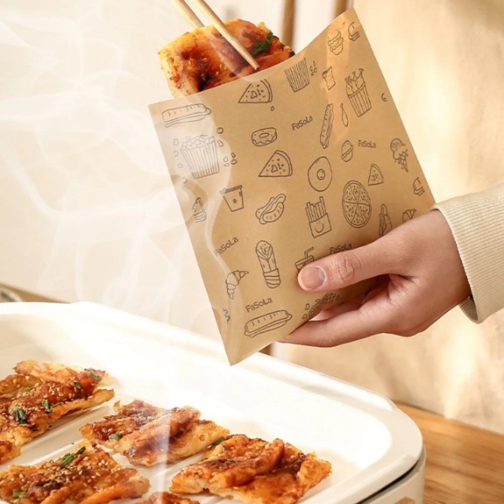 50PCS Greaseproof Paper Bag