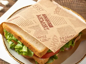 50pcs Oil-Proof Paper Food Wrapping Paper