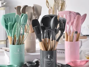 12PCS Silicone Kitchenware Non-Stick Cookware