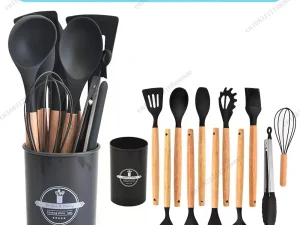 12Pcs Kitchen Utensil Set Silicone Spatula Set