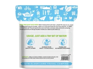25pcs Disposable Rinse Free Bathing Wipes