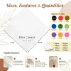 Personalized Paper Napkins for Wedding Custom Napkins