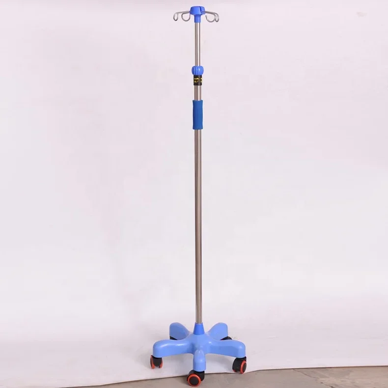 Height Adjustable Infusion Stand Iv Drip Stand