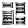 Double deck baker pastry oven bakery equipment with steam