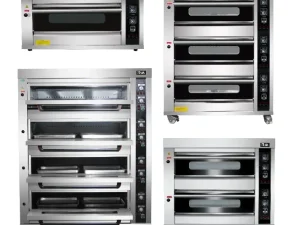 Double deck baker pastry oven bakery equipment with steam