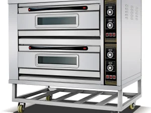 2 Deck 2 Trays Industrial Professional Automatic Stainless Steel Oven
