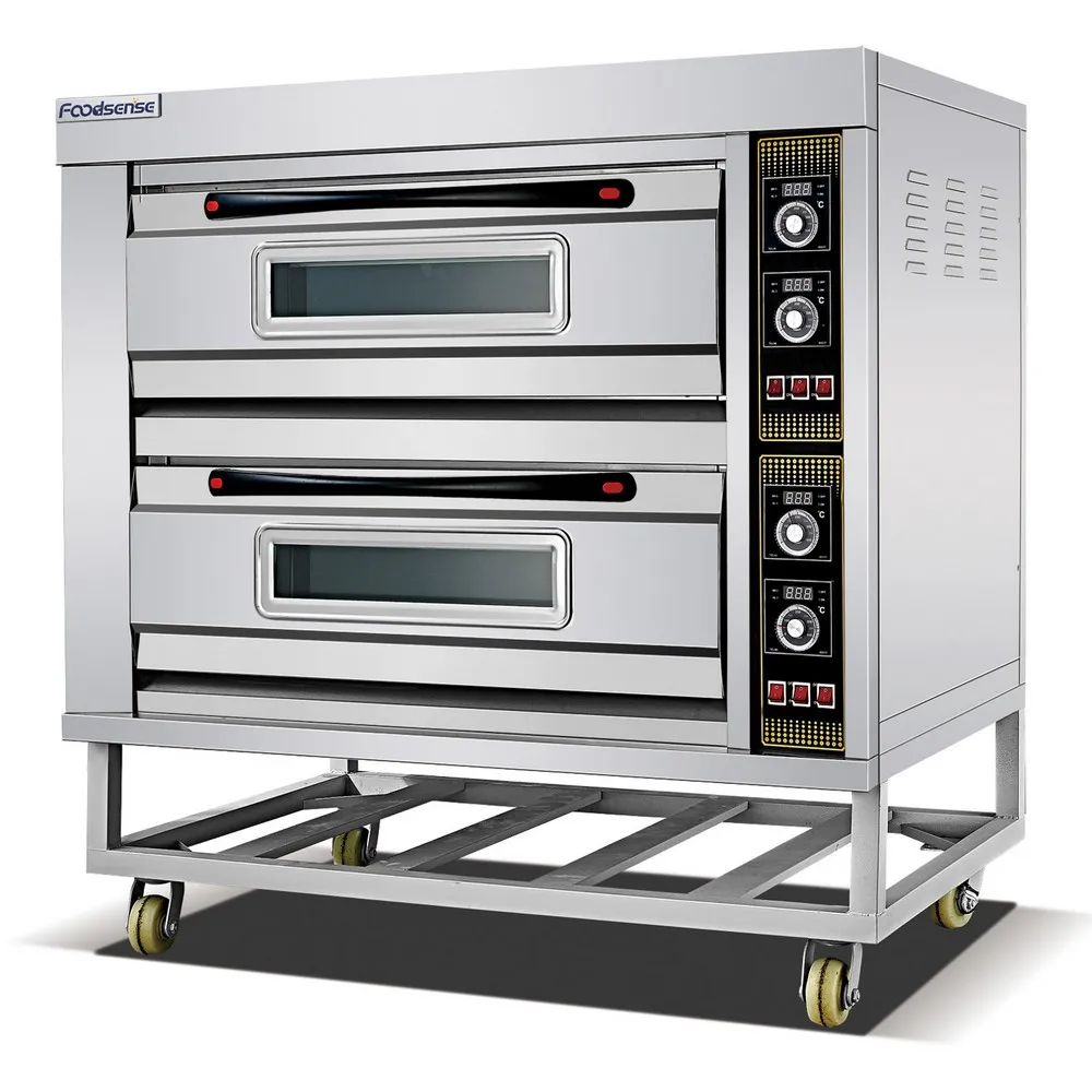2 Deck 2 Trays Industrial Professional Automatic Stainless Steel Oven
