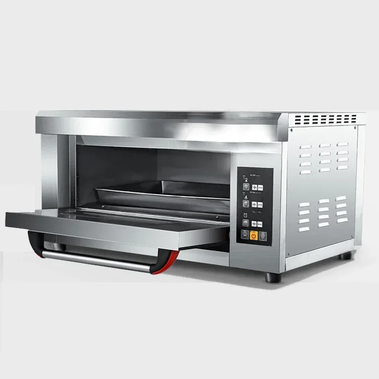 Single bakery pizza electric deck oven 1 layer 1 deck 1 tray oven