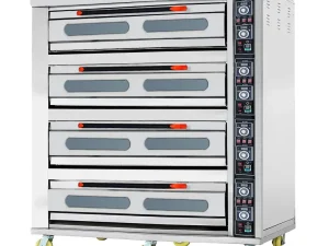 4 Deck 16 Trays Commercial Bakery Equipment Bread Pizza Cake Baking Oven for Electric Deck Oven