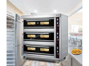Industrial Built-in Ovens 2 Deck 4 Tray Industrial Commercial Oven