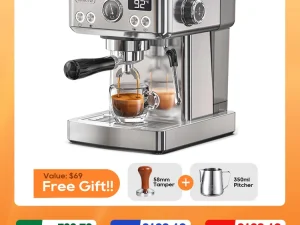HiBREW 20Bar Semi Automatic Espresso Coffee Machine