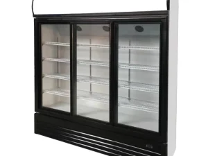 Commercial Three Glass Doors Display