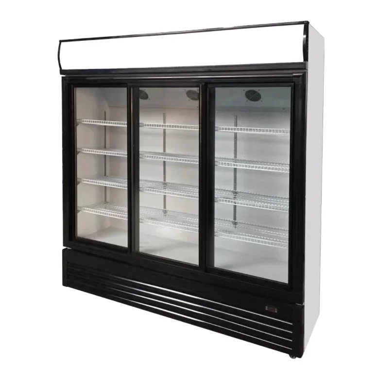 Commercial Three Glass Doors Display